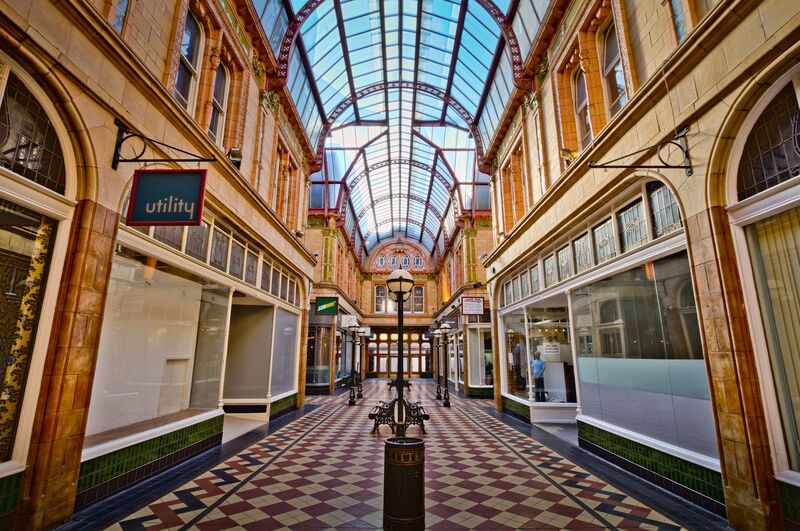 Shopping mall interior at Westfield Manukau, Auckland