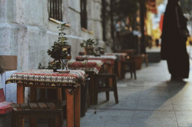 Ponsonby café street with outdoor seating, Auckland