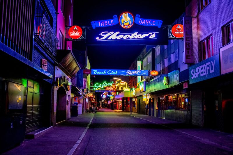 Lively Auckland nightlife bar scene at night