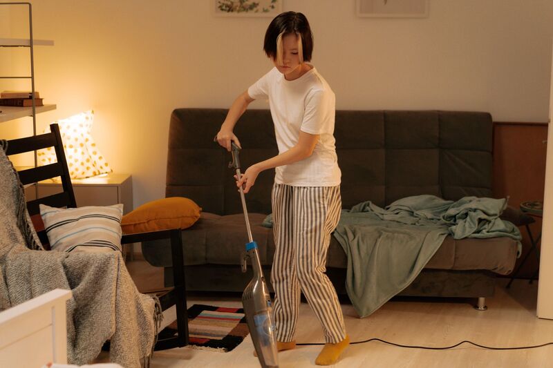 Cleaner servicing a residential property in the Auckland region