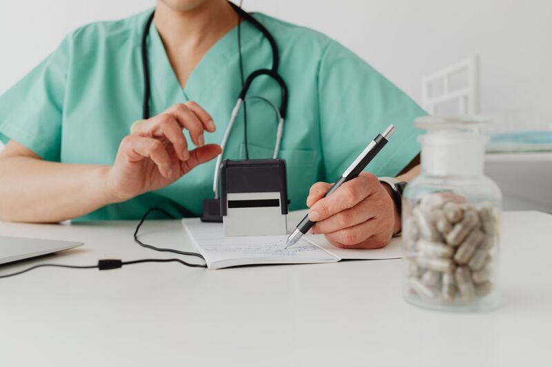 Doctor and patient during a medical consultation at an Auckland practice