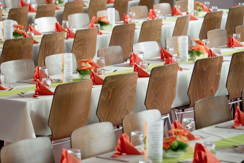 Elegantly styled Auckland event and banquet table set for a wedding reception