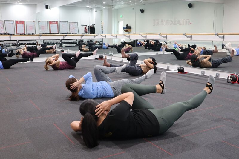 Group workout session at an Auckland fitness studio