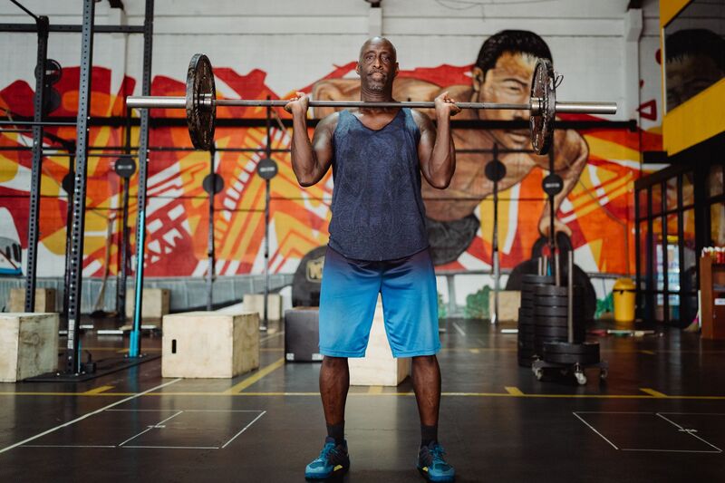 Weight training session at an Auckland fitness gym