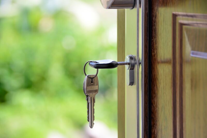 Secure deadbolt and door lock hardware on an Auckland property