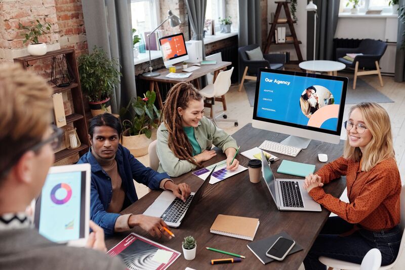 Creative agency office overlooking the competitive Auckland marketing market