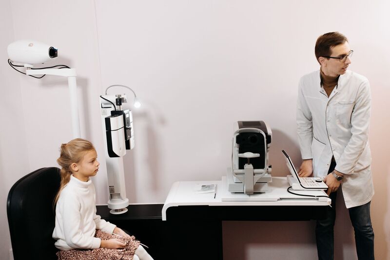 Optometrist clinic reception where Auckland eye-care patients arrive