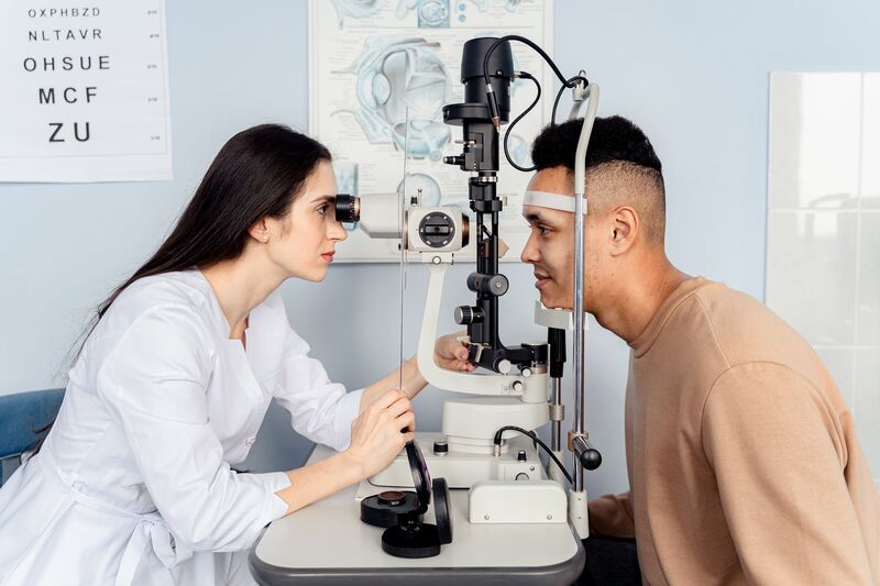 Optometrist clinic equipment used for eye testing in Auckland