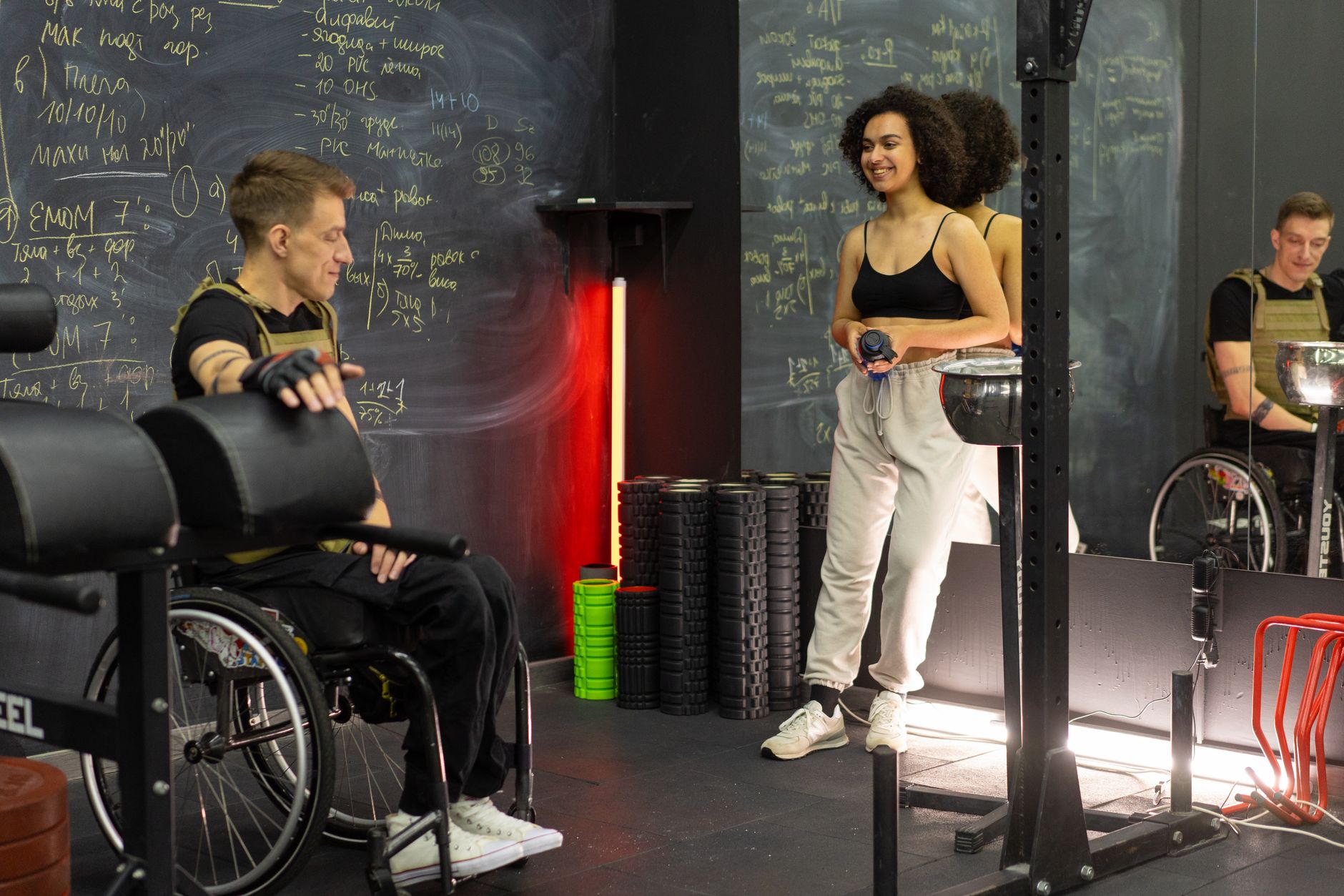 Physiotherapy rehabilitation exercise session in an Auckland clinic