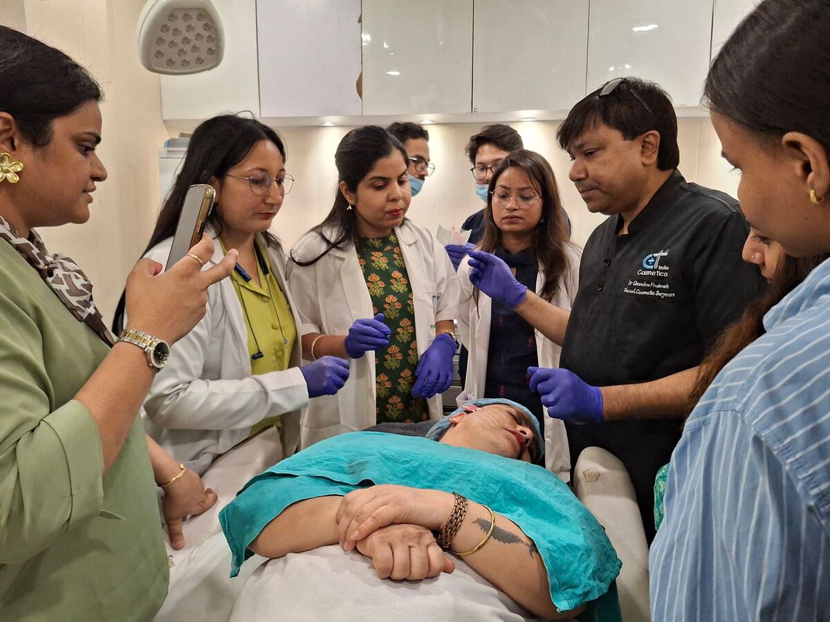 Cosmetic surgery clinic treatment room in Auckland