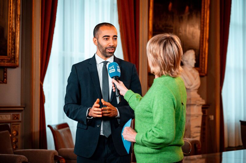 Auckland PR agency team briefing journalists at a media event