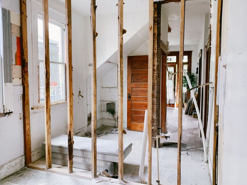 Home renovation project in progress for an Auckland remodeling company