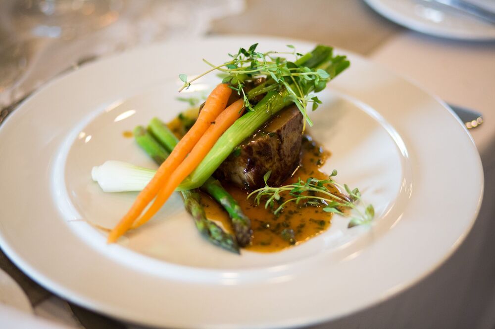 Beautifully plated restaurant dish served at an Auckland eatery
