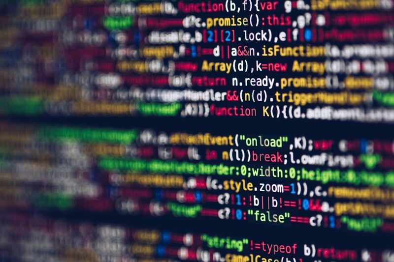 Software engineers reviewing code on screen in Auckland