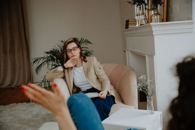 Calm therapist office interior for counselling in Auckland